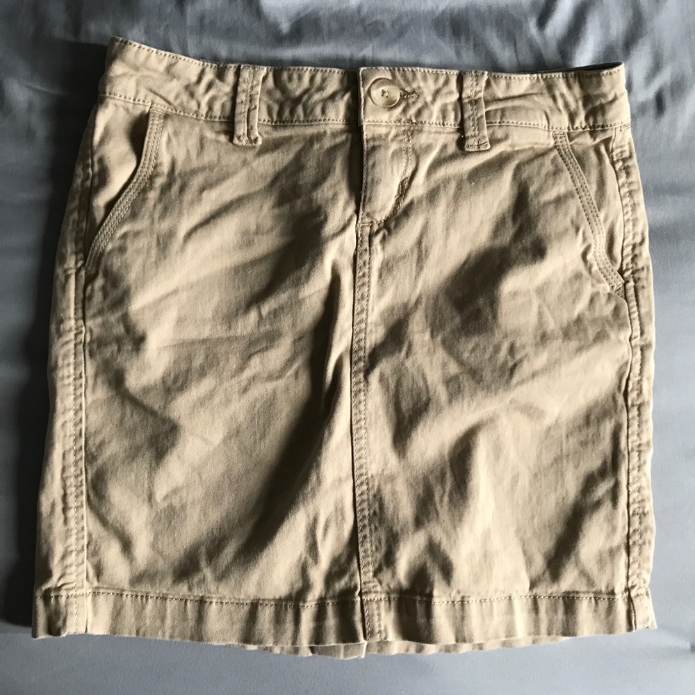 Aeropostale Khaki Uniform Skirt